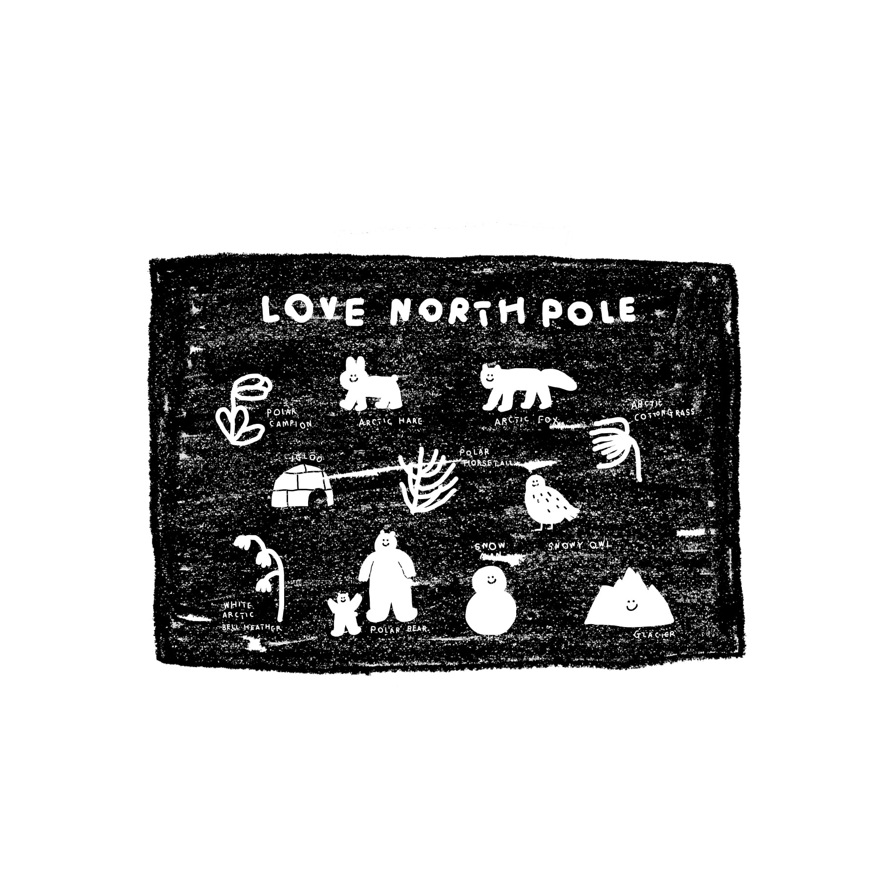 LOVE NORTH POLE FABRIC POSTER