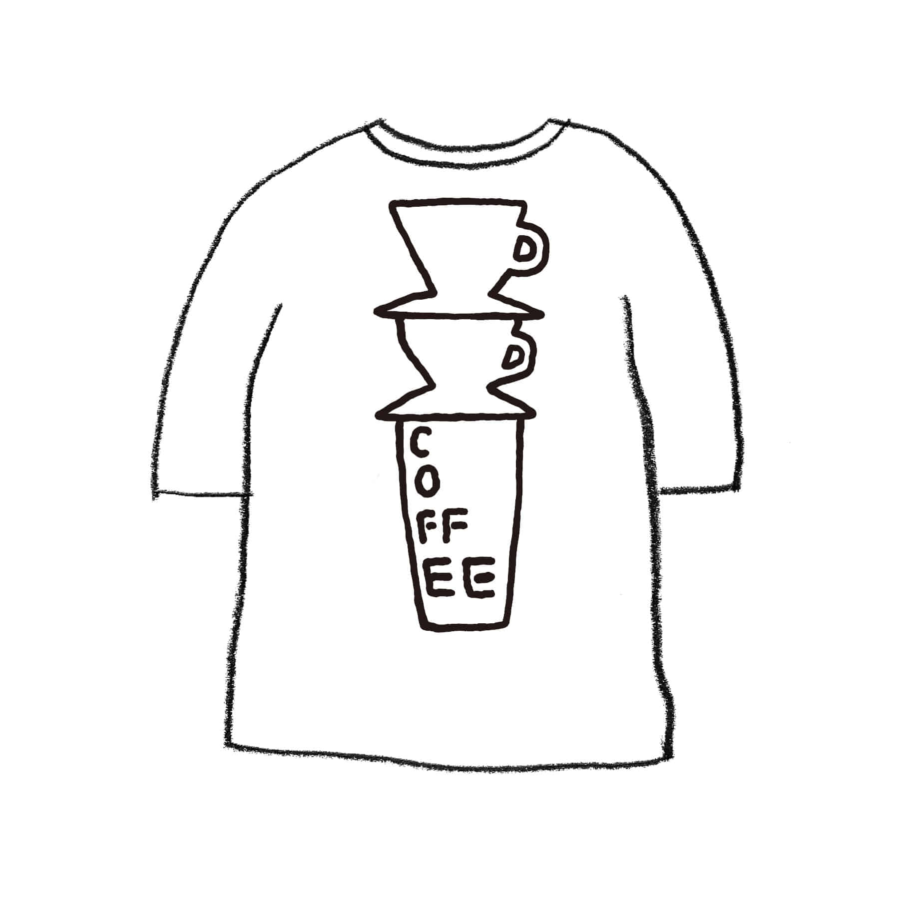 COFFEE 1/2 T-SHIRT WHITE