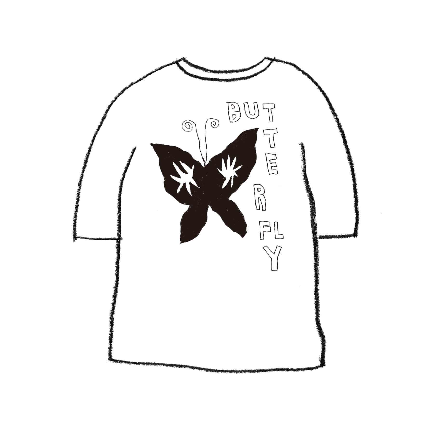 BUTTERFLY 1/2 T-SHIRT WHITE